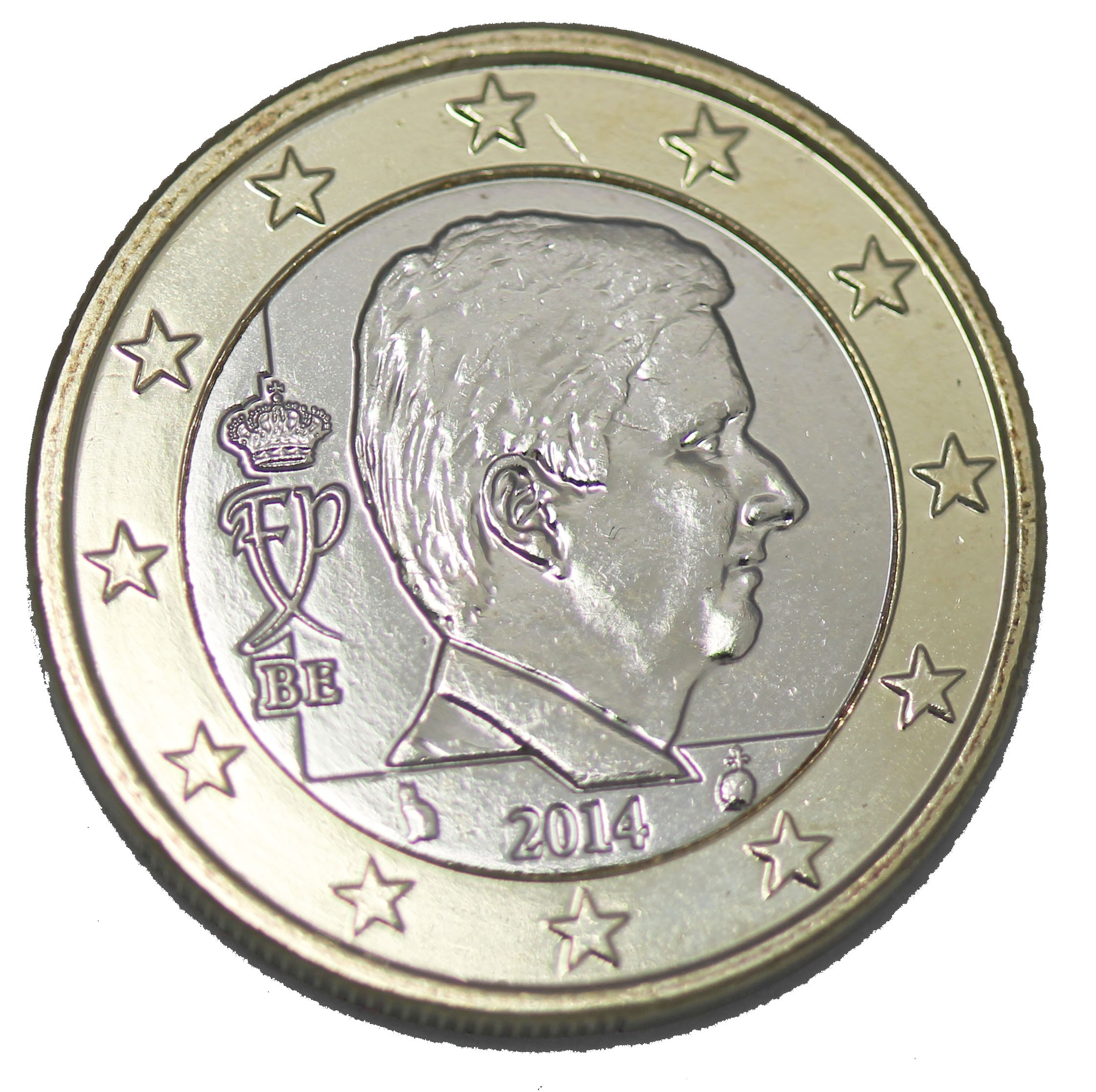 Pièce 2 Euros Roi Belge 2011 Valeur 1 euro belgique Philippe