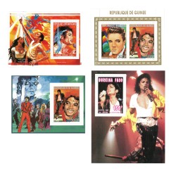 4 Blocs feuillets Michael JACKSON