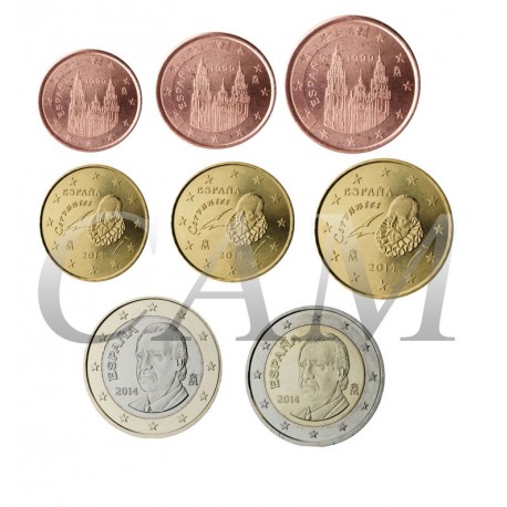 Espagne Juan Carlos - Série complète euro neuve