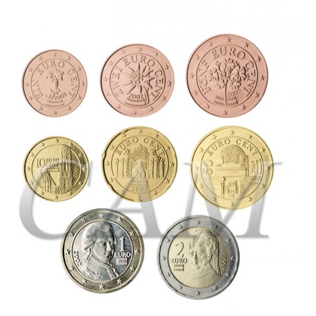 Autriche - Série complète euro neuve