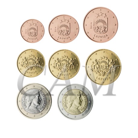 Lettonie : Série complète euro neuve