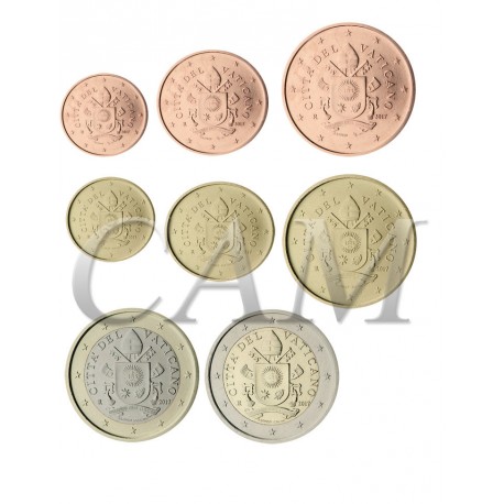 Vatican "Armoiries" - Série complète euro neuve