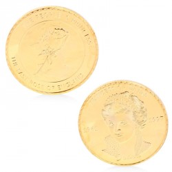 Médaille commémorative Lady Diana dorée