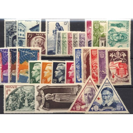 Monaco - Année complète neuve 1951 PARTIE 1