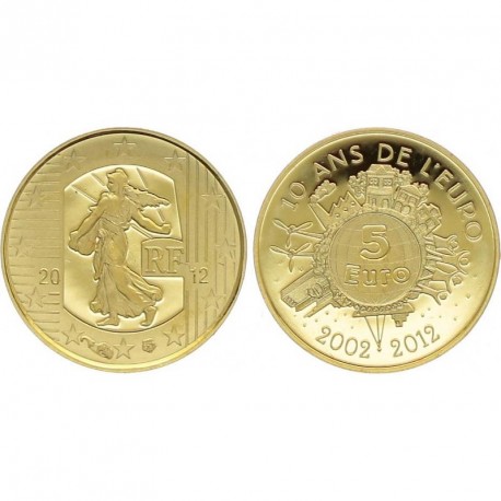 5 euros OR - France 2018