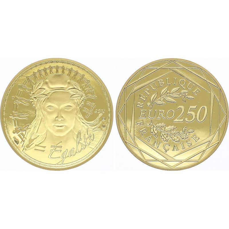 France 18 250 Euros Or Marianne Arthur Maury