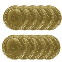 Lot de pièces 1 Franc Général de Gaulle dorée OR