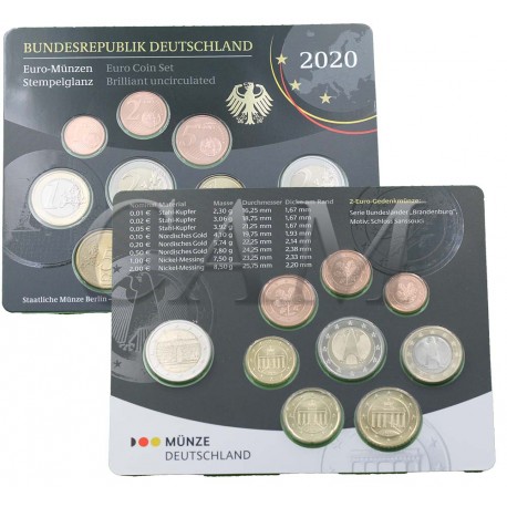 Allemagne 2020 - Coffrets euro BU