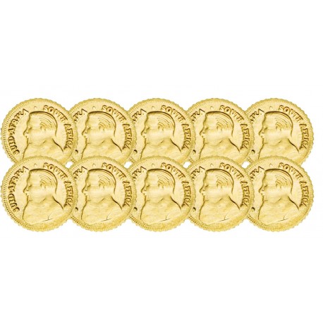 Lot x10 pièces - Krugerrand 1978 OR 