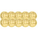 Lot x10 pièces - Krugerrand 1978 OR Lot x10 pièces - Krugerrand 1978 OR