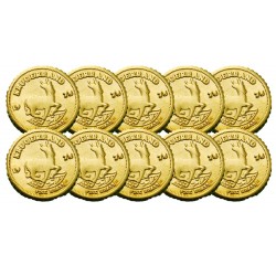 Lot x10 pièces - Krugerrand 1978 OR 