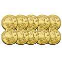 Lot x10 pièces - Krugerrand 1978 OR Lot x10 pièces - Krugerrand 1978 OR