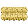 Lot x10 pièces - Krugerrand 1978 OR Lot x10 pièces - Krugerrand 1978 OR