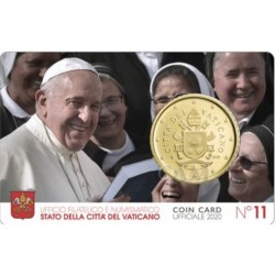 Vatican 2020 : Coincard euro Pape François
