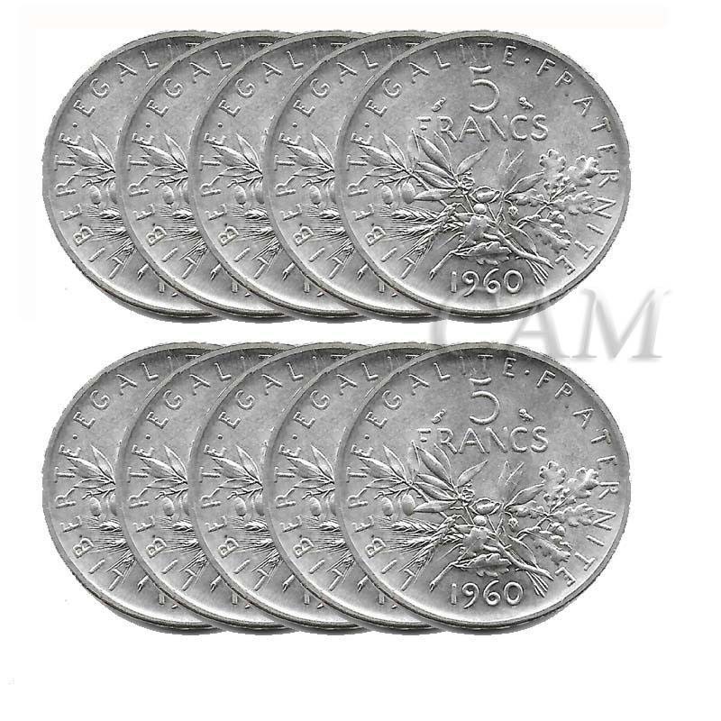 Valeur Des Pièces De 5 Et 10 Francs En Argent