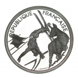 100 Francs Argent Albertville 1992 - Ski Acrobatique