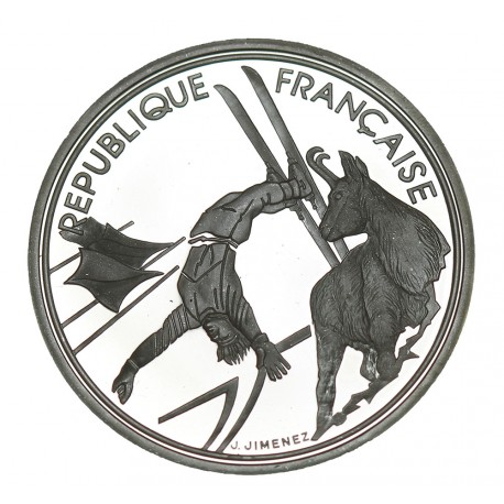 100 Francs Argent Albertville 1992 - Ski Acrobatique