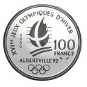 100 Francs Argent Albertville 1992 - Ski Acrobatique