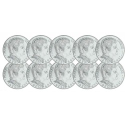 Lot de 10 pièces 100 Francs Argent Marie Curie