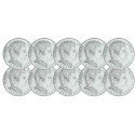 Lot de 10 pièces 100 Francs Argent Marie Curie