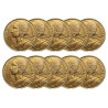 LOT DE 10 PIECES - 5 Centimes Marianne