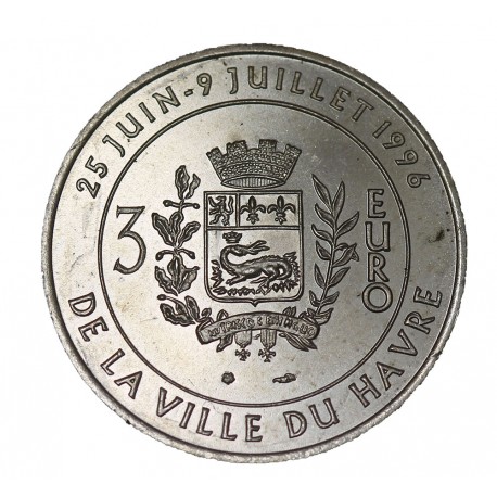 3 euros Précurseur - Pont de Normandie