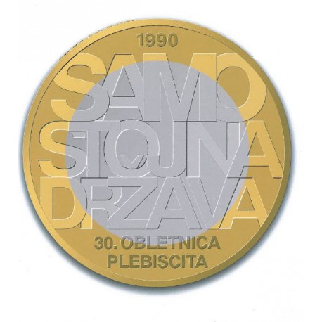 Slovénie 2020 - 3 euro commémorative Indépendance