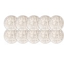 Lot de 10 pièces 100 Francs Argent René Descartes