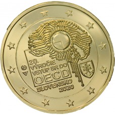 Slovaquie 2020 - 2 euro dorée à l'or fin 24 carats