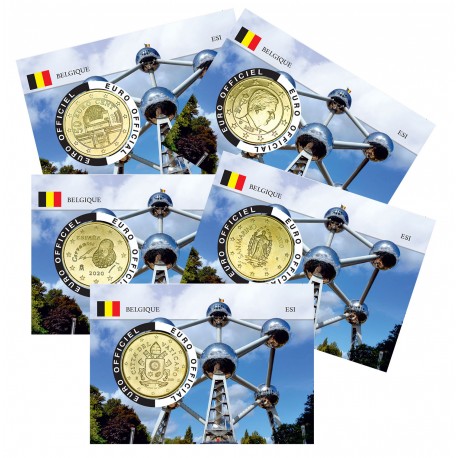 Lot de 5 coincards - Capitale Européenne - Atonium