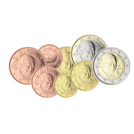Vatican "Benoit XVI" - Série complète euro neuve