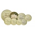 Série euros complète Andorre - dorée OR