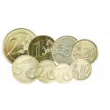 Série euros complète Andorre - dorée OR