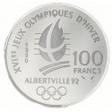 100 Francs Argent Coubertin 1991