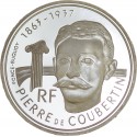 100 Francs Argent Coubertin 1991