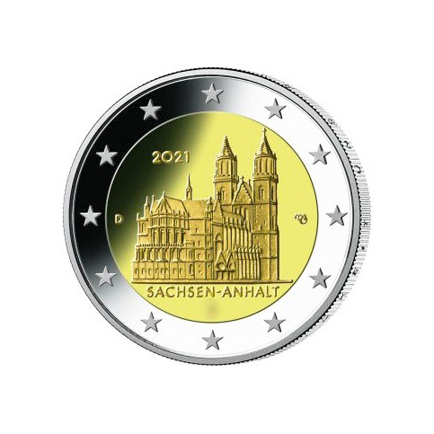Allemagne 2021 - 2 euro commémorative Anhalt Magdebourg
