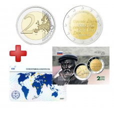 2 euros Slovénie 2020 Adam + carte commémorative