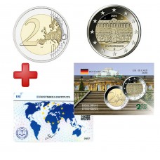 2 euros Allemagne 2020 Brandebourg+ carte commémorative