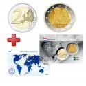 2 euros Luxembourg 2020 Naissance + carte commémorative