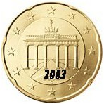 Allemagne 20 Cents  2003 Atelier F