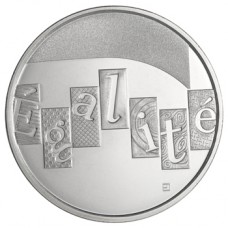 France 2013 Egalité - 5 euros Argent Les valeurs de la République