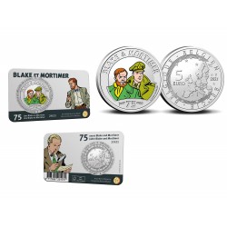 Belgique 2021 - 5 euros couleurs Coincard Black et Mortimer