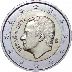 2 euros Espagne Felipe VI 2021