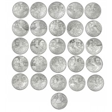 Série complète des 10 euro 27 Régions 2012