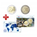 2 euros Luxembourg 2004 Henri + carte commémorative