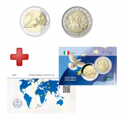 2 euros Italie 2005 Constitution + carte commémorative