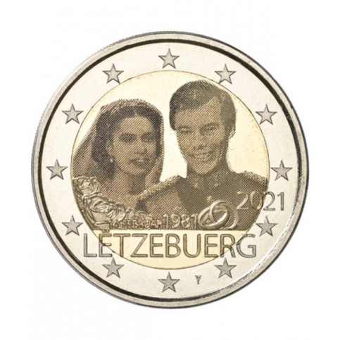 Luxembourg 2021 - 2 euros commémorative mariage Photo