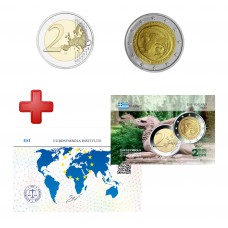 2 euros Grèce 2020 Thrace + carte commémorative