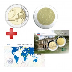 2 euros Slovénie 2021 Musée + carte commémorative