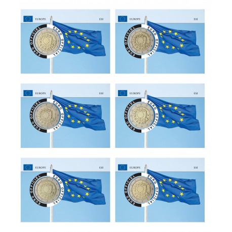Série complète Drapeau - 19 coincards 2 euros